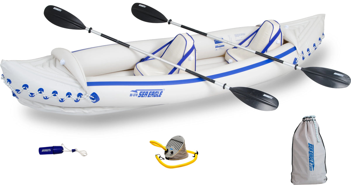 3 Person Inflatable Kayak Canoe with Paddles Y8077