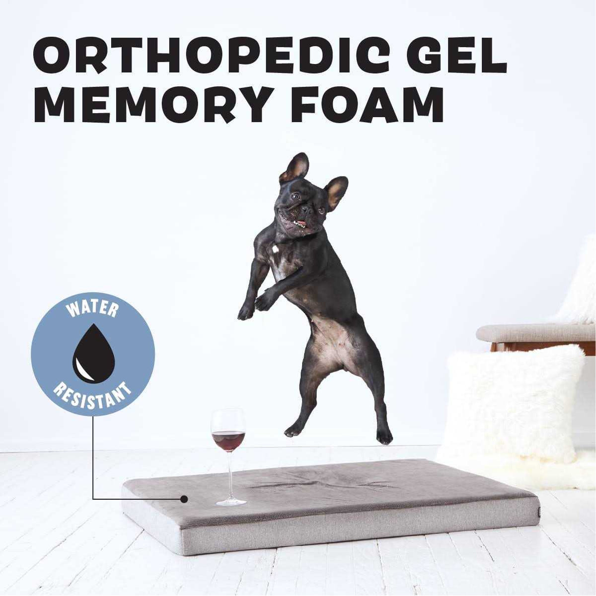 Memory Foam Platform Dog Bed Plush Mattress A115698