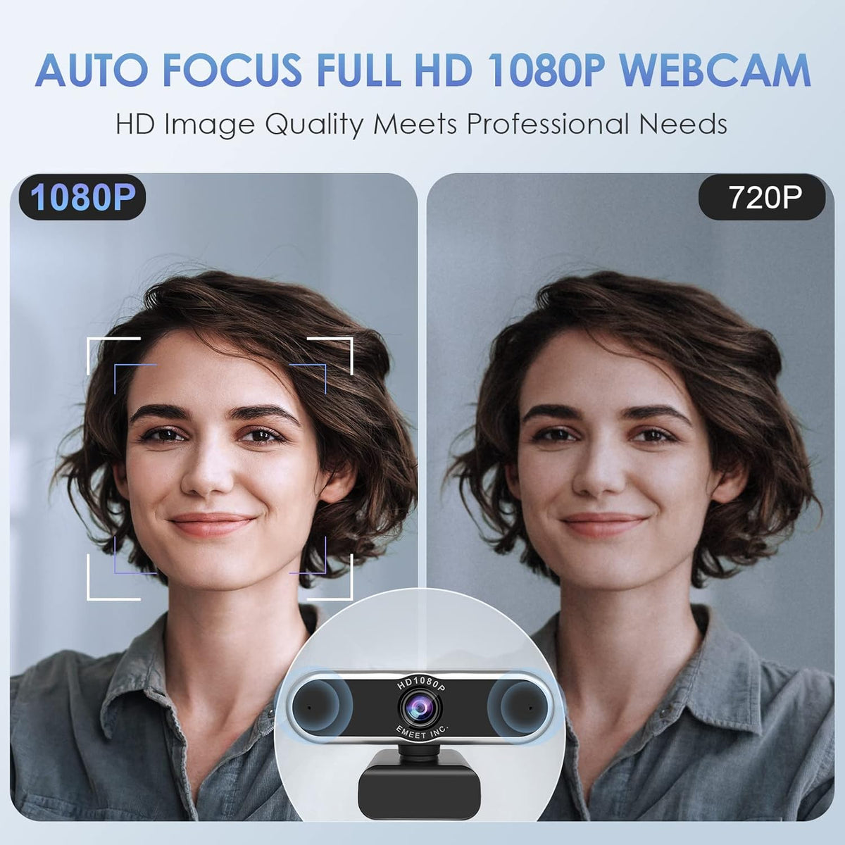 1080P Webcam with Microphone Pack of 2 K143548
