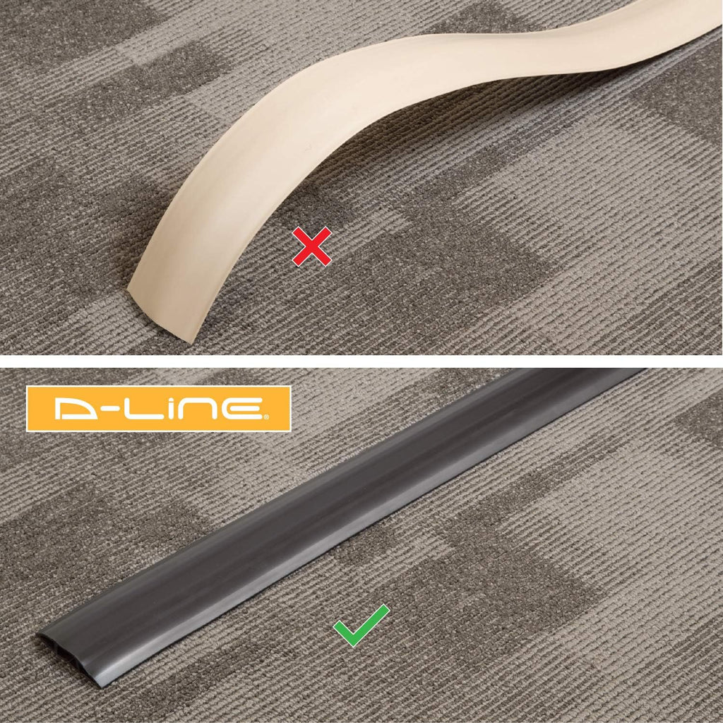 Heavy Duty Linkable Floor Cord Cover 30 Foot Length Black V501