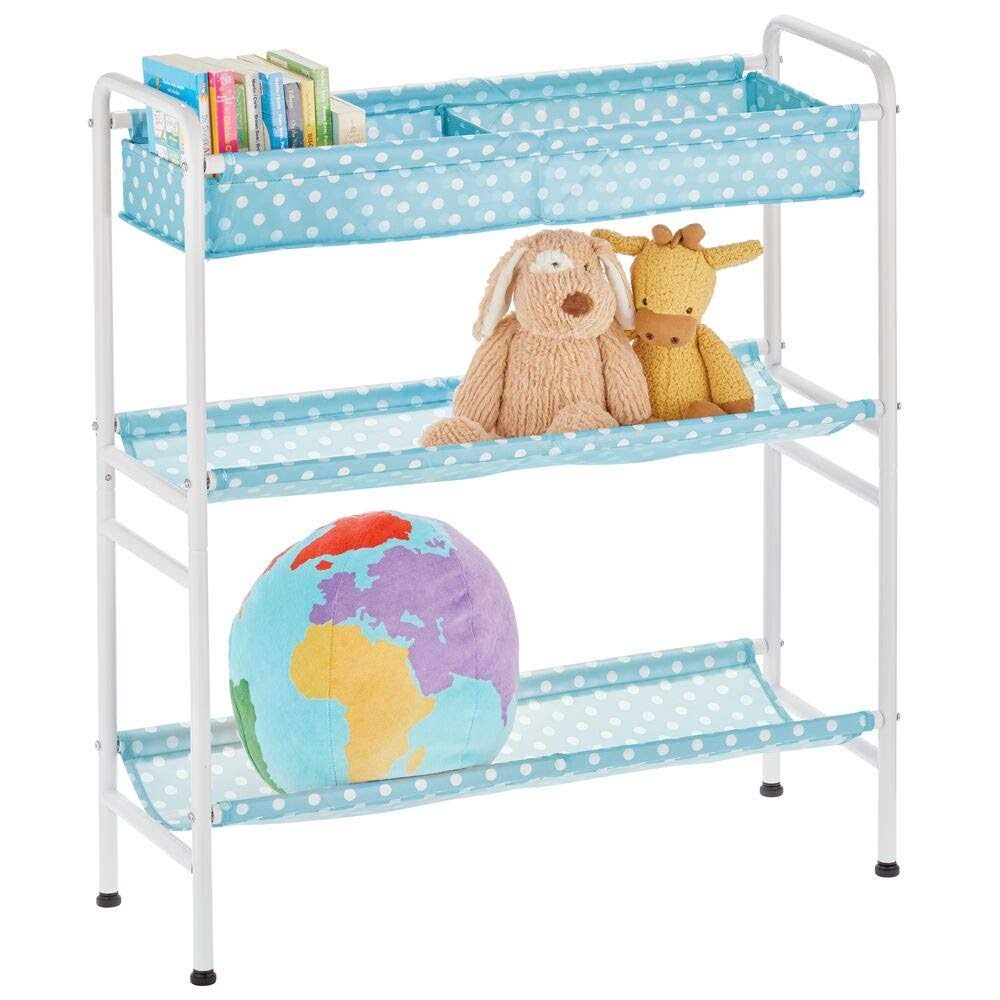 3-Tier Metal and Fabric Storage Cart F9361