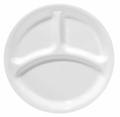 Winterfrost White Divided Dinner Plate U38451