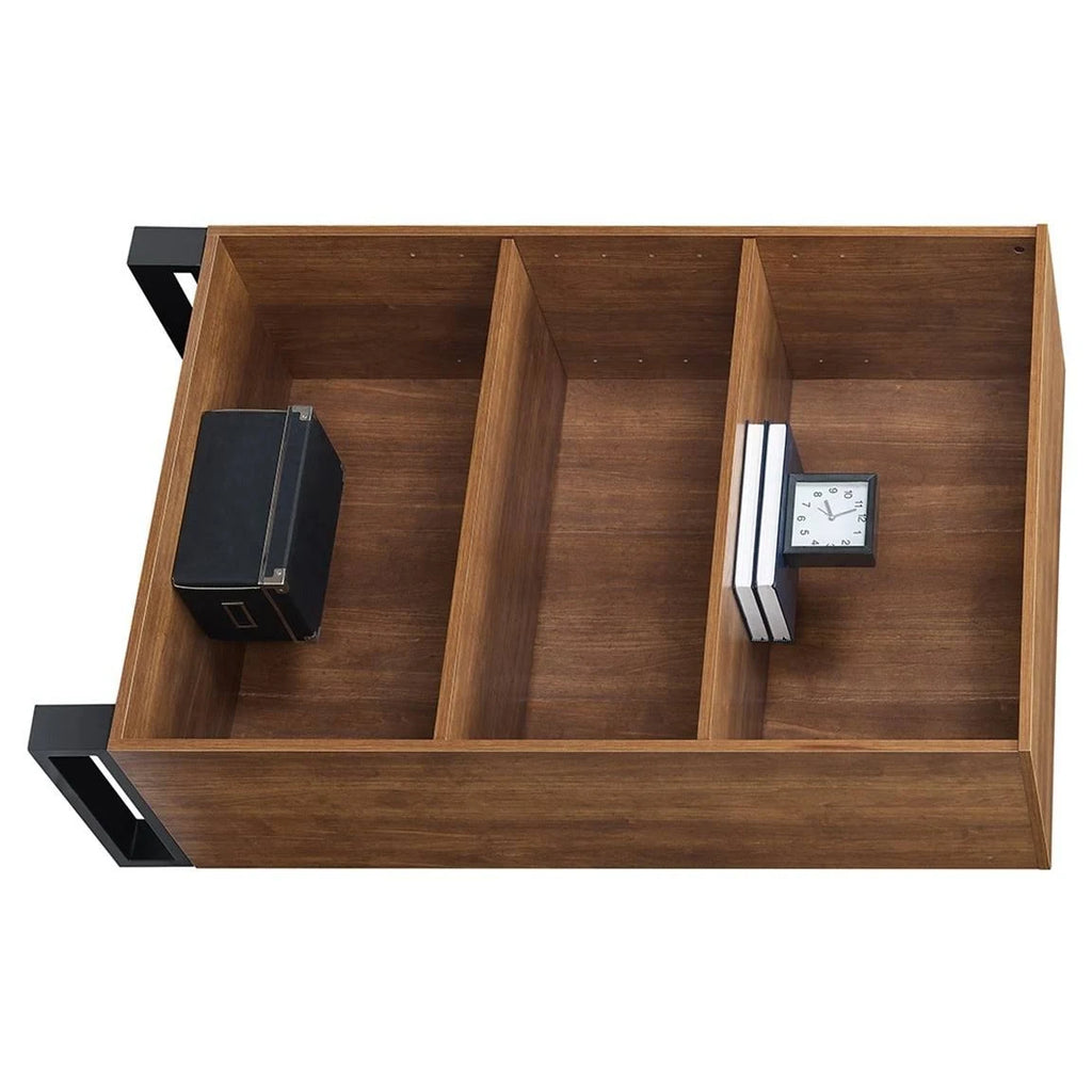 3 Shelf Bookcase Light Walnut F186479