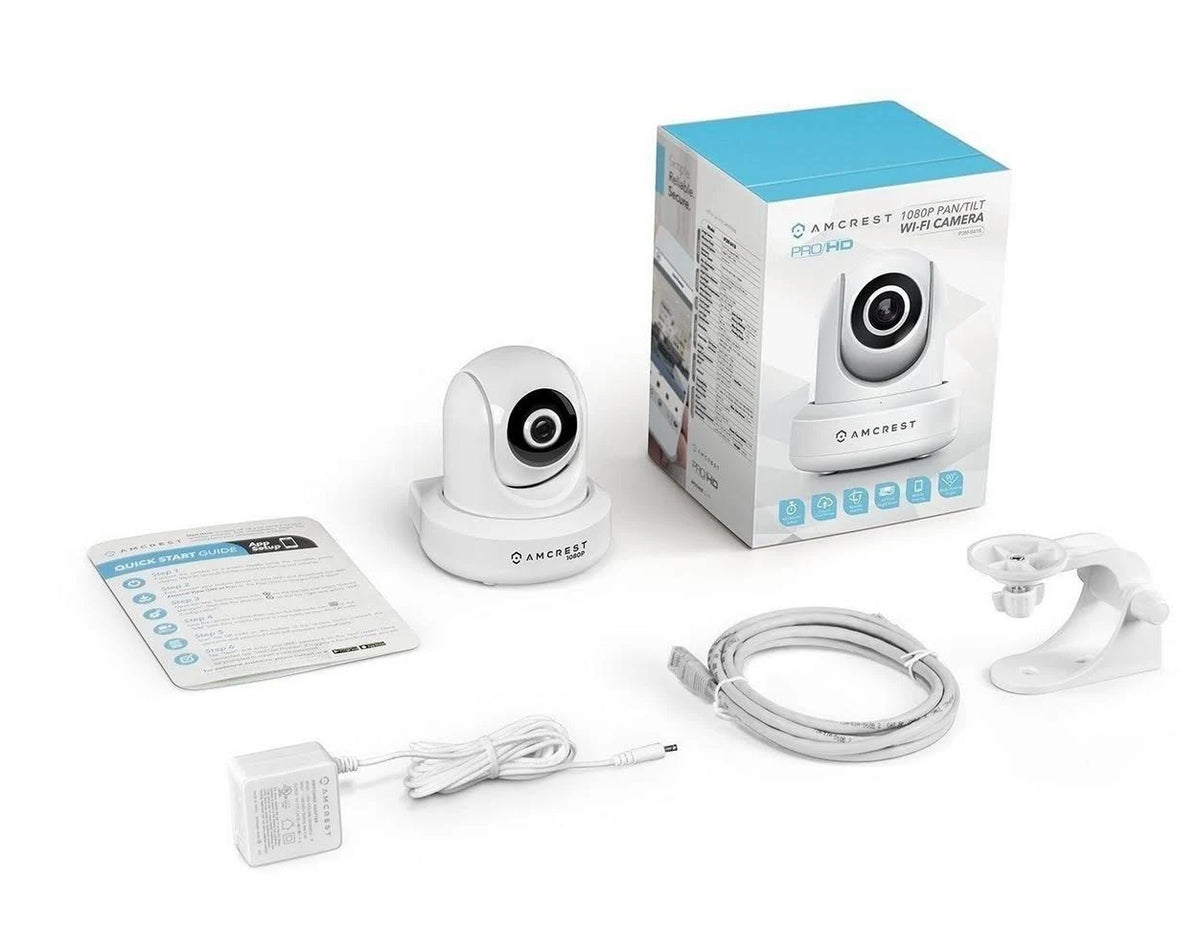 1080p WiFi Wireless Security IP Camera White H359469