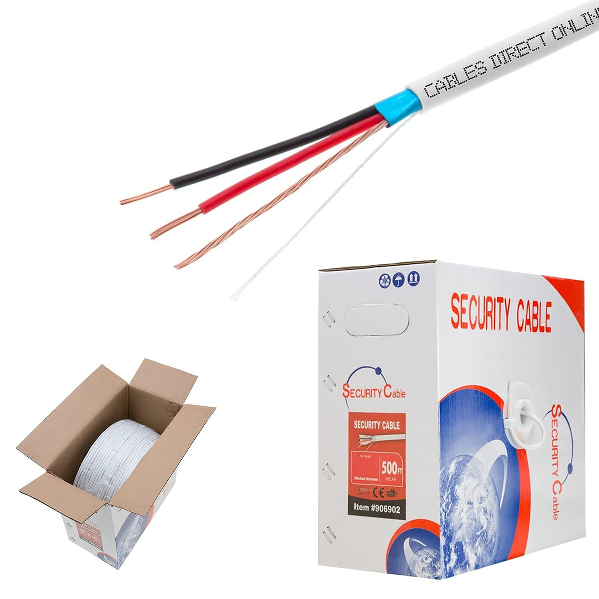 18/2 Shielded Stranded Alarm Control Cable 500ft F531