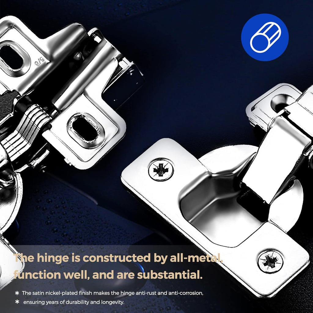60 Pack Soft Close Concealed Cabinet Hinges W4890