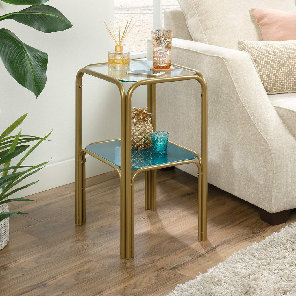 End Table Satin Gold Finish K7205