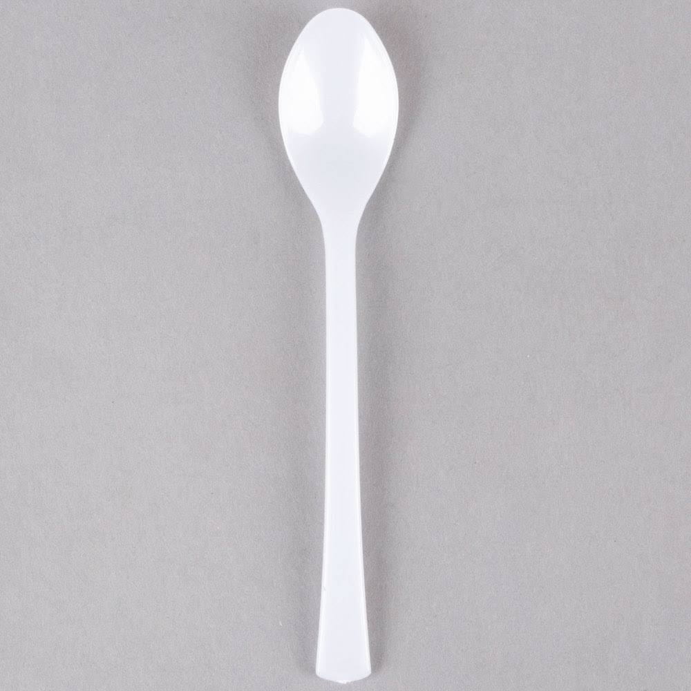 White Plastic Tasting Spoon H496478