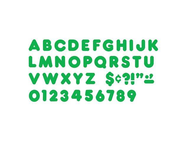 Green Casual Uppercase Ready Letters, 6 Packs G79798