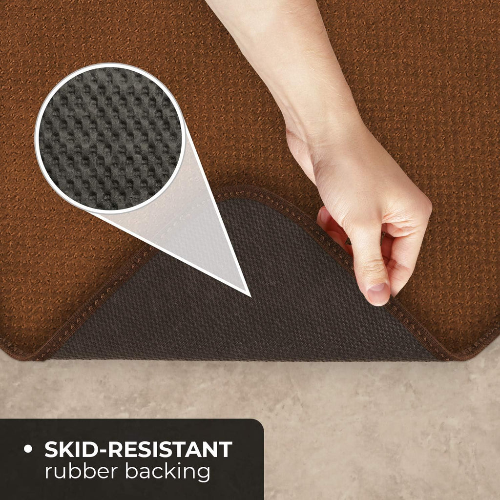 Skid-Resistant Carpet Runner Toffee Brown 8 Feet X 27 Inches S455