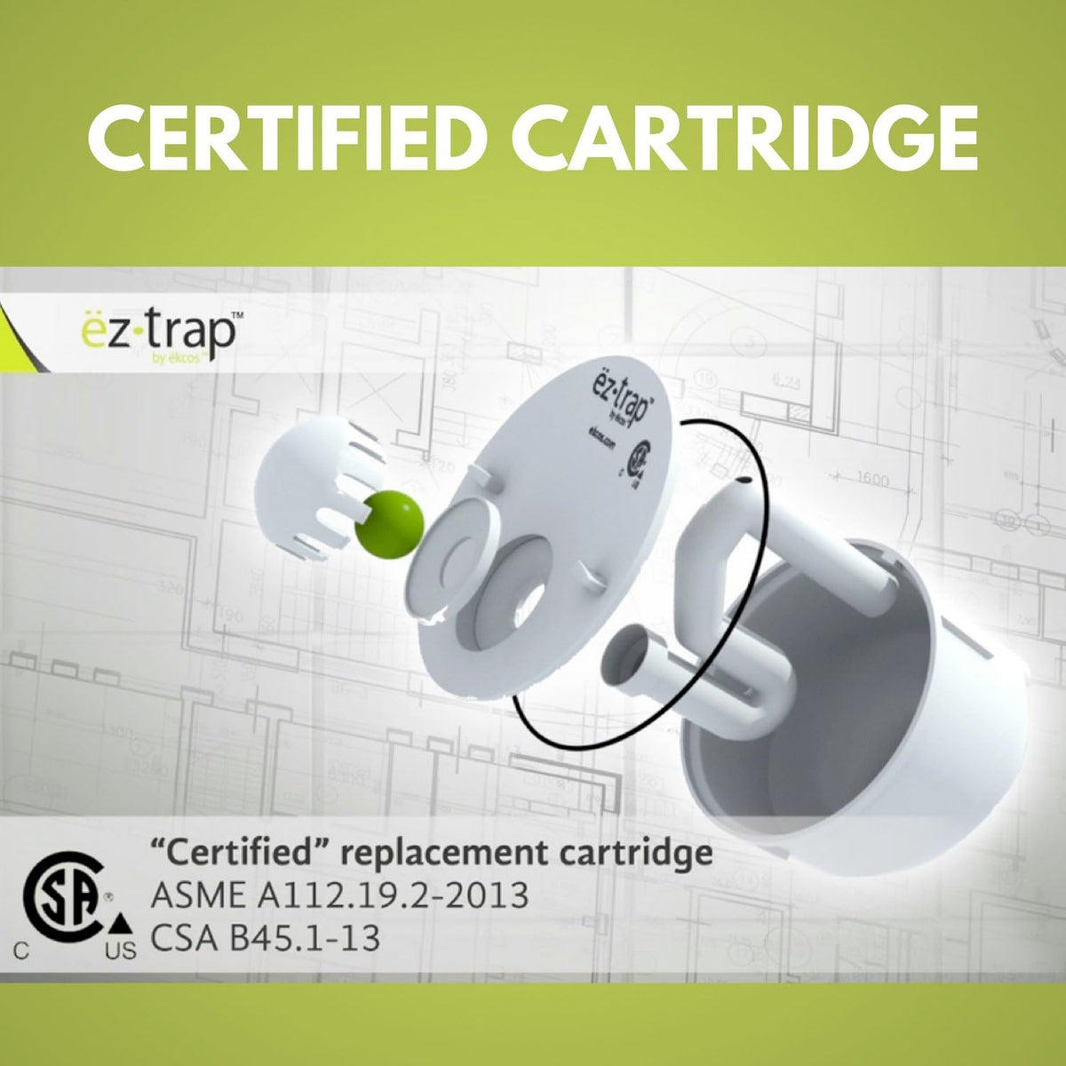 Waterless Urinal Cartridge Pack of 2 O4409