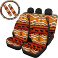 Car Seat Covers and Steering Wheel Cover and Seat Belt Pads V56408