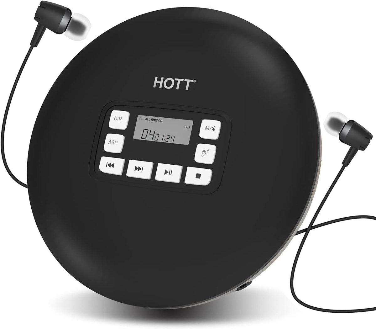 Black Bluetooth Portable CD Player L793