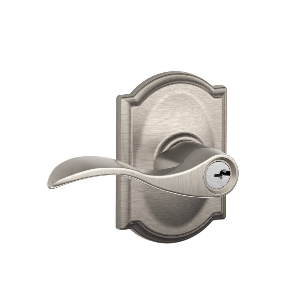 Satin Nickel Keyed Entry Lever Z46887