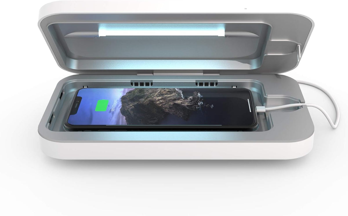 White UV Cell Phone Sanitizer and Charger C88439
