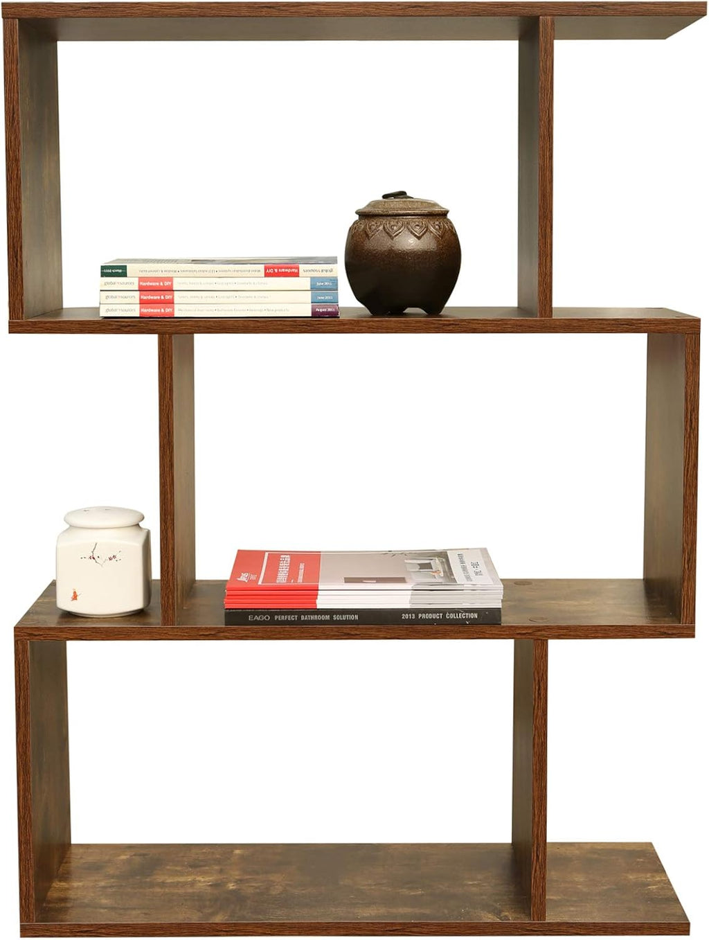 Modern Geometric 3 Shelf Bookshelf U37264