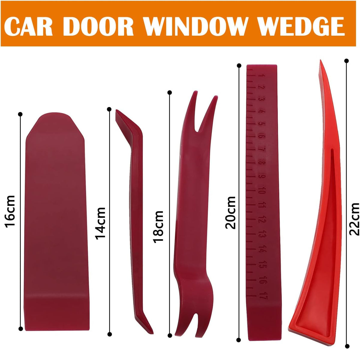 16 PCS Car Tool Kit with 304 Stainless Steel Tools J195233