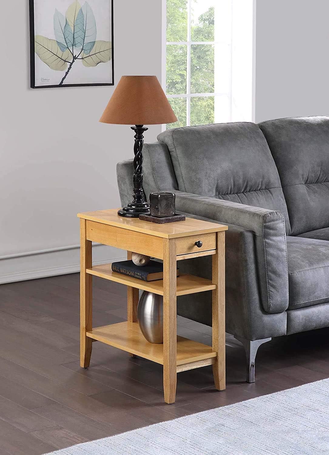 Three Tier End Table with Drawer T956446