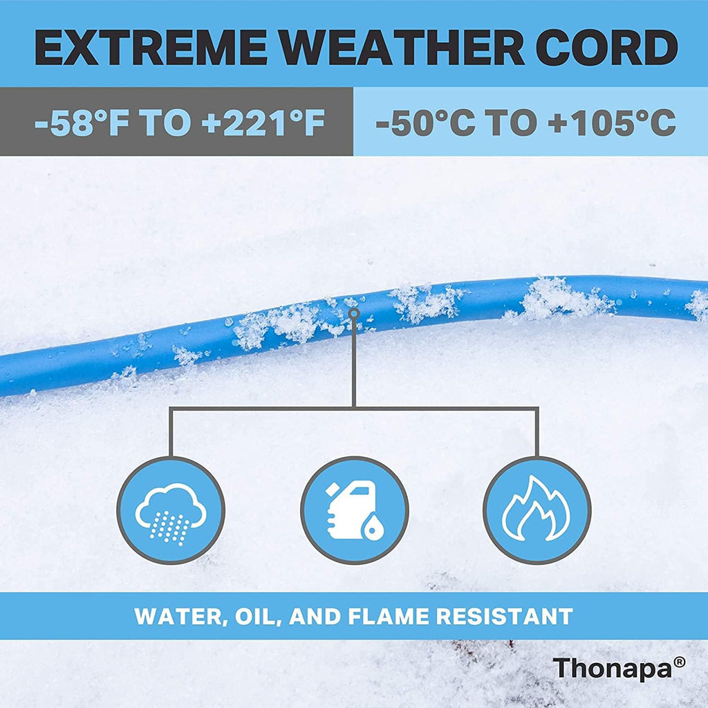 2 Pack 25 Ft All Weather Extension Cord with Lighted Outlet M7206