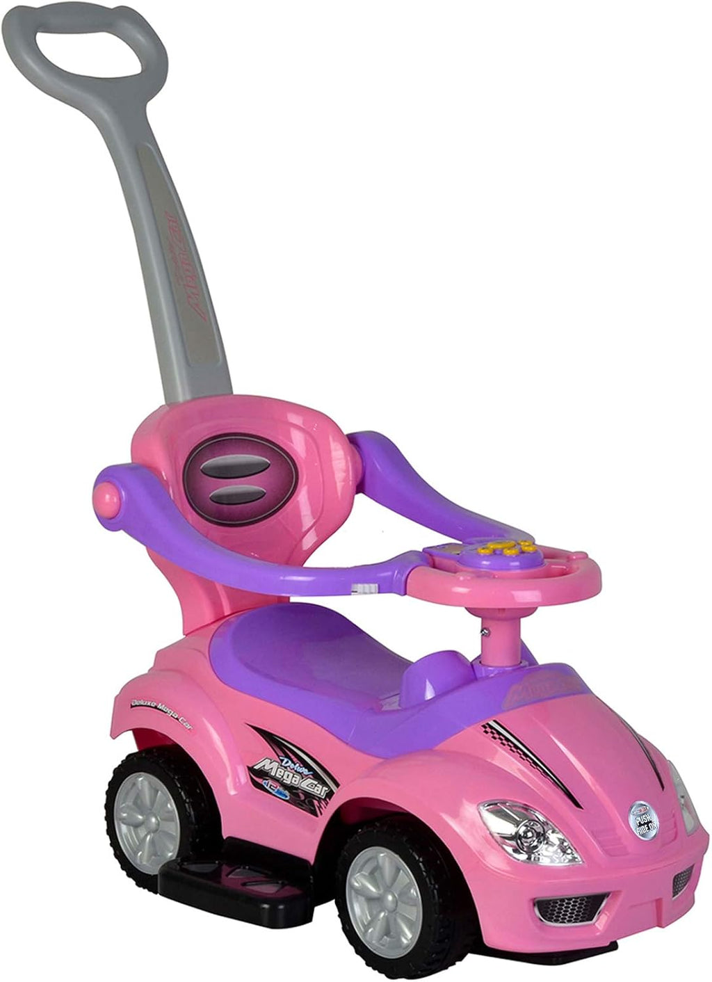 3 in 1 Ride on Toys Pushing Car with Guardrail Red F8351