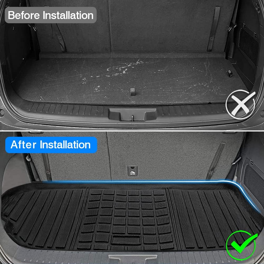 Black All Weather Cargo Liner Trunk Floor Mat T807