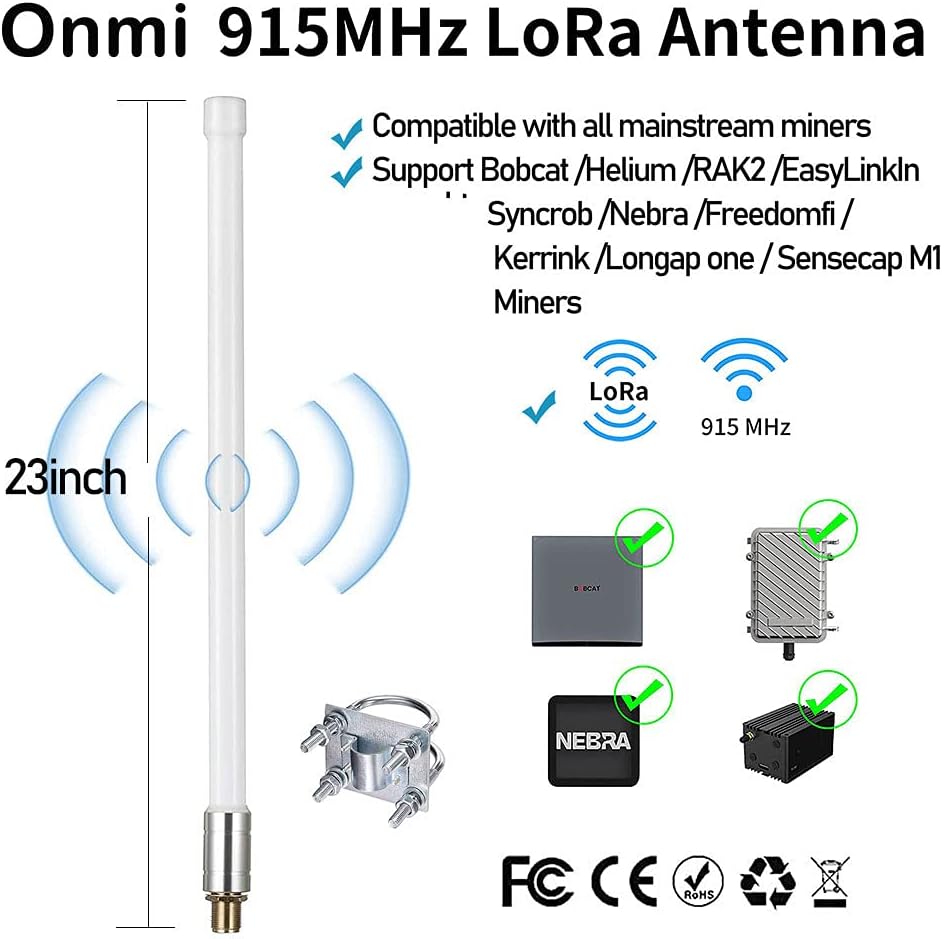 915mhz Lora Antenna with RG58 and RP-SMA Adapter T423492