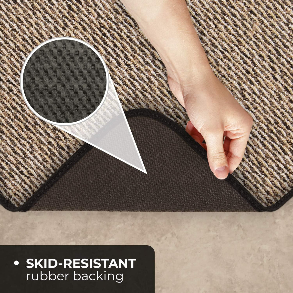 Black Skid-Resistant Carpet Runner 10 Feet X 36 Inches G76681