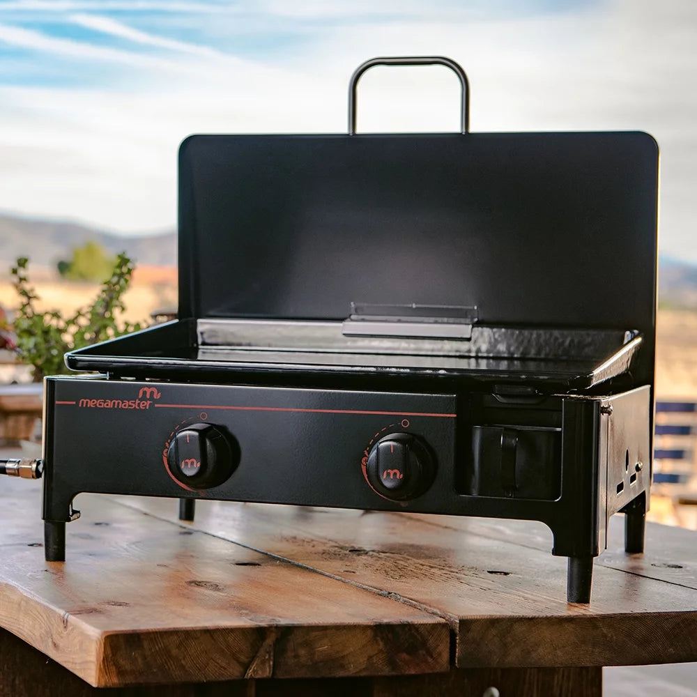 2-Burner Propane Gas Tabletop Griddle B6007