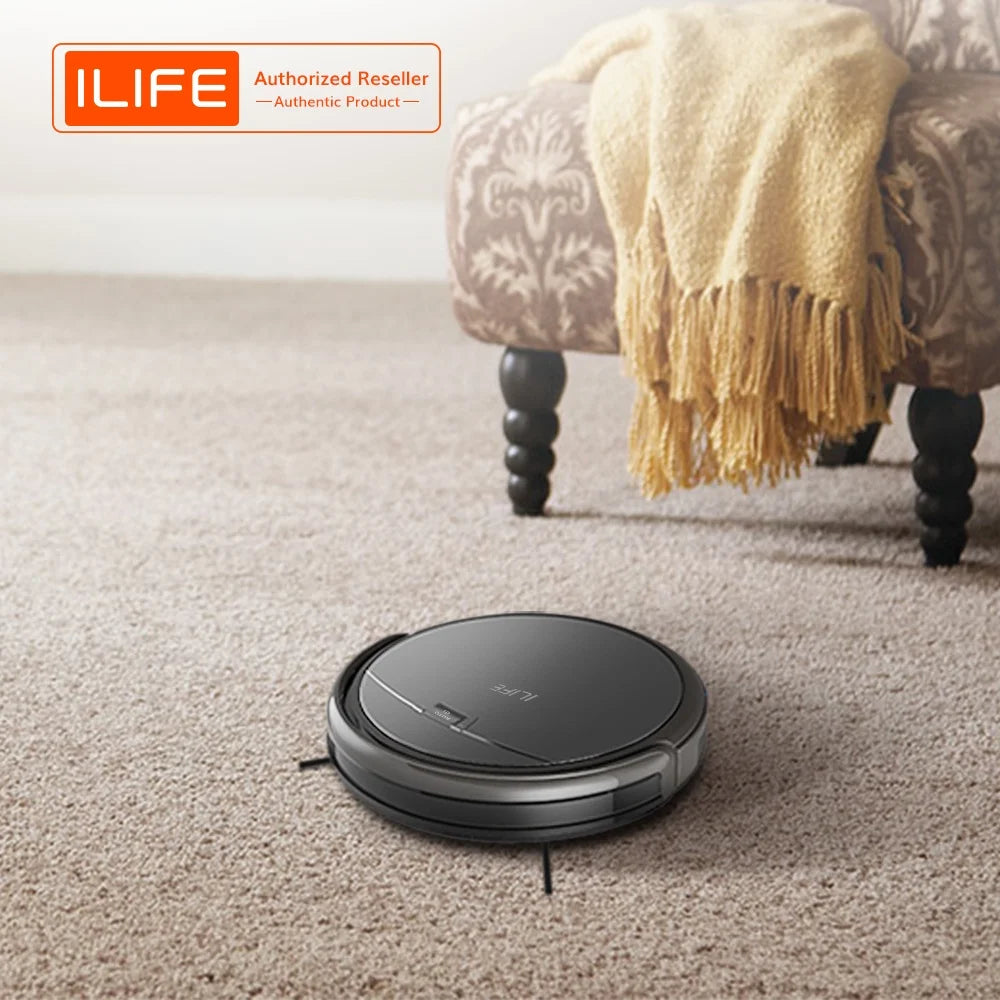 Robot Vacuum Cleaner with 450ml Dustbin, 120 mins Battery Life T321