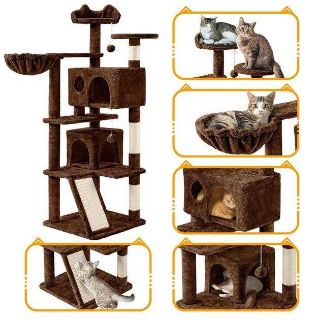 Plush Cat Tree & Condo Q93559