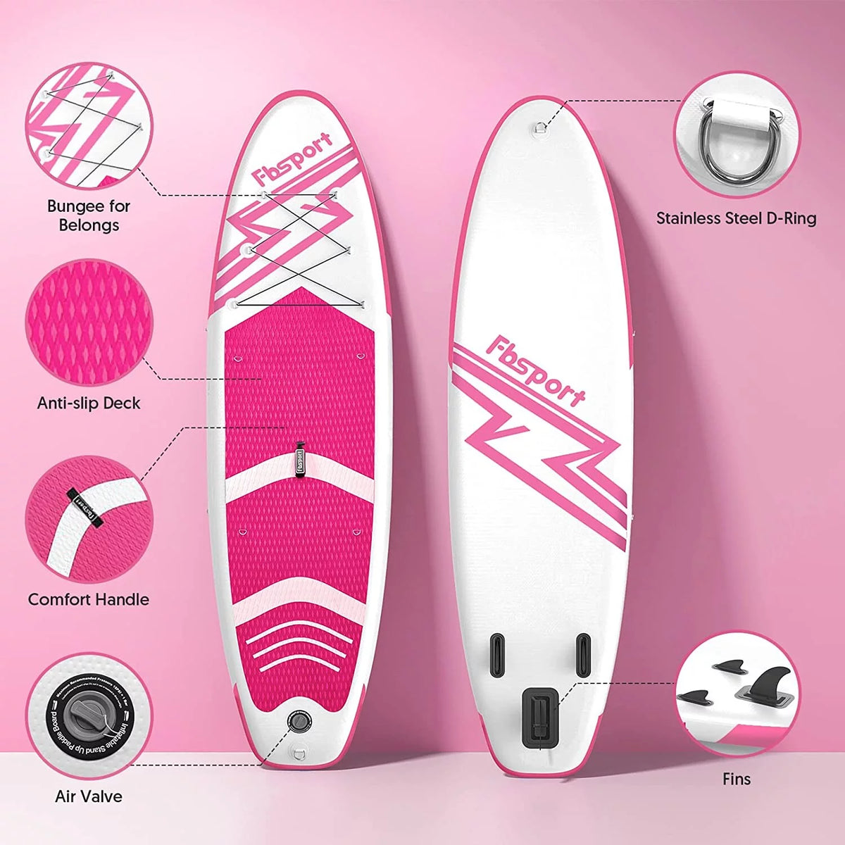Mint Green Inflatable Paddle Board B526