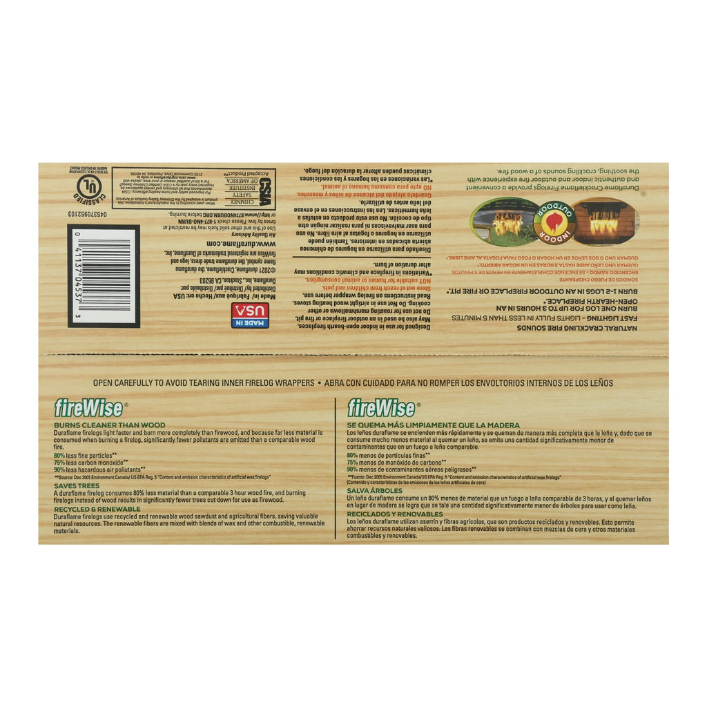 4.5lb Firelogs, 3 Hour Burn, 4-Pk F136284