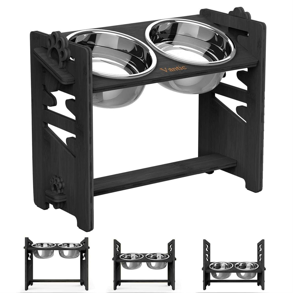 Adjustable Raised Dog Bowls with Stand P931