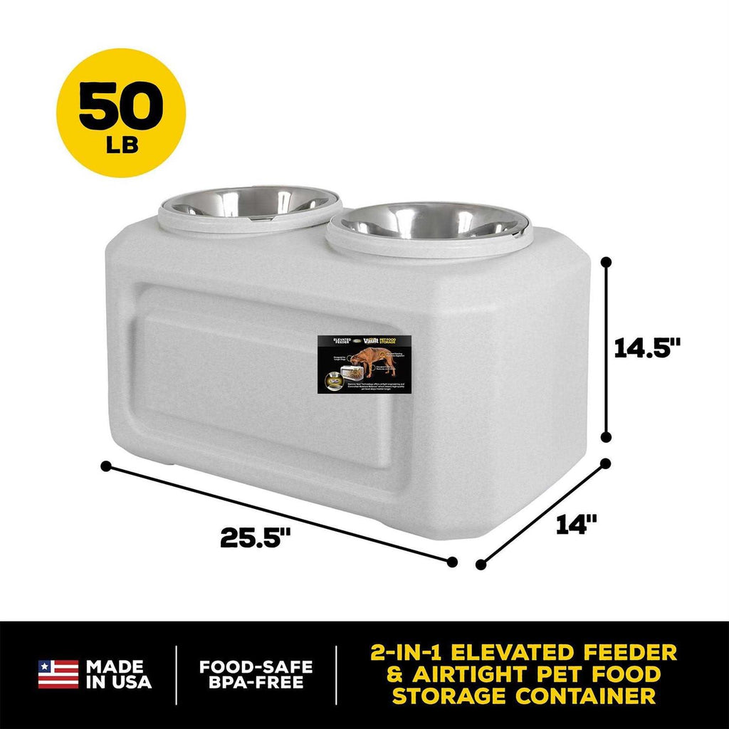 Elevated Dog Feeder with Storage C640272