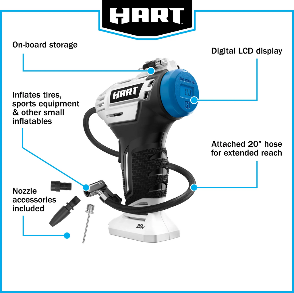 Cordless Inflator with 20-inch Hose W4825