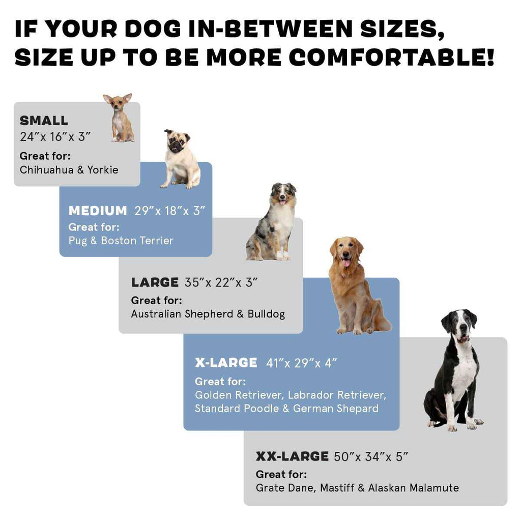 Memory Foam Platform Dog Bed Plush Mattress A115698