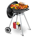 Charcoal Grills, Portable BBQ Kettle Grill, Heavy Duty Coal Grills, Black S161
