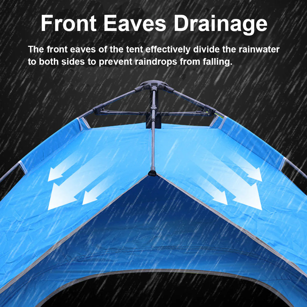 3-4 Person Automatic Popup Camping Tent with Carry Bag N511625