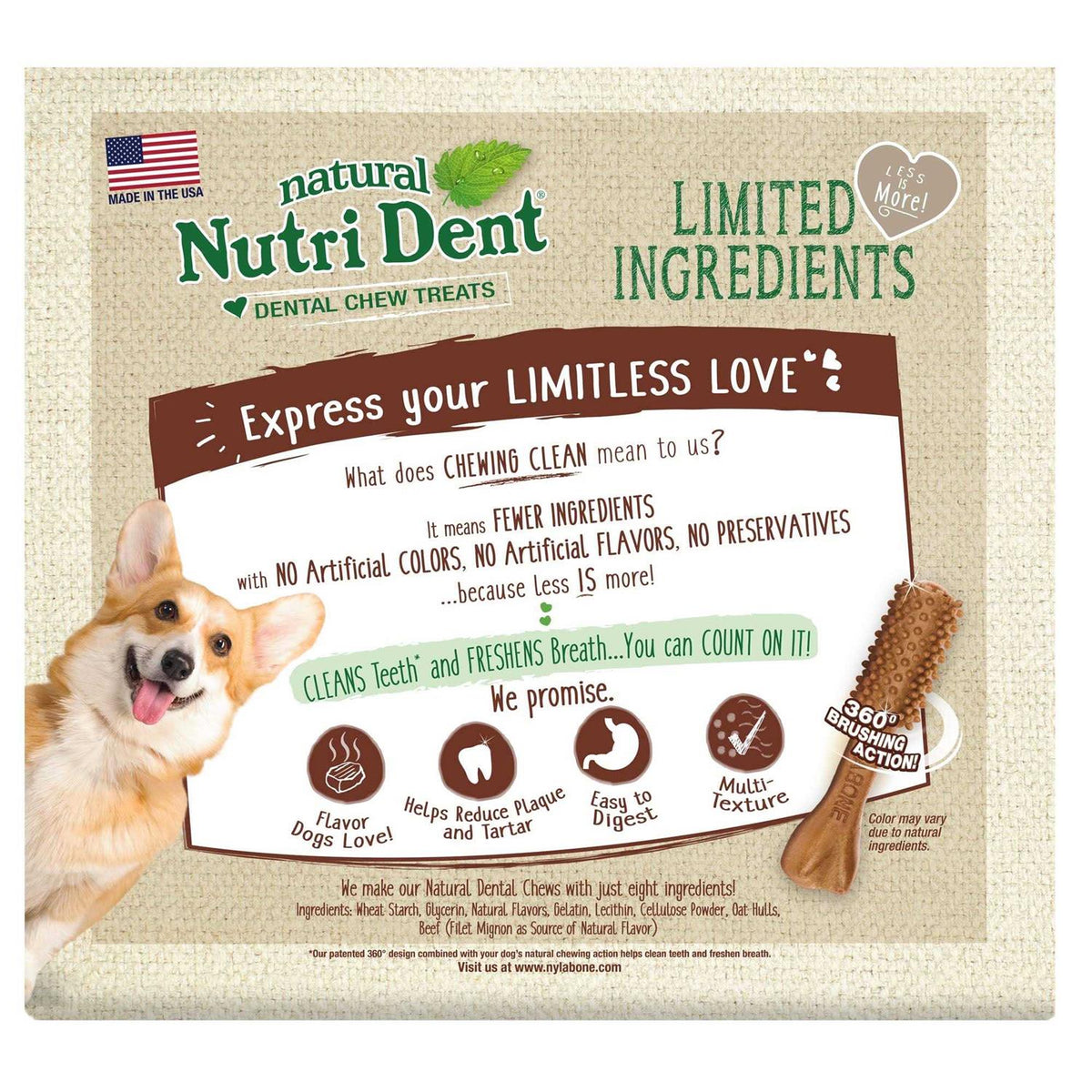 Nutri Dent Dental Chews Filet Mignon T858551
