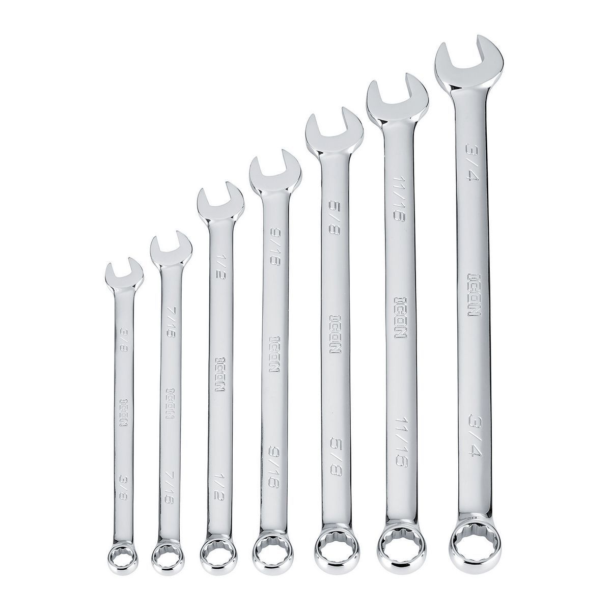 Long SAE Combination Wrench Set, 7 Piece C5294