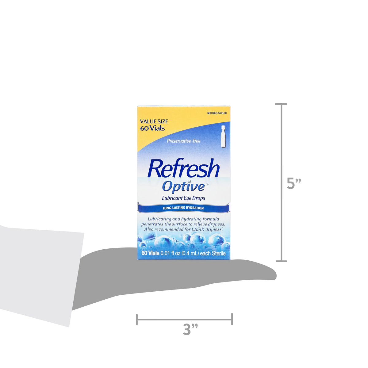 Preservative-Free Lubricant Eye Drops 0.4 ml 60 Count V5806