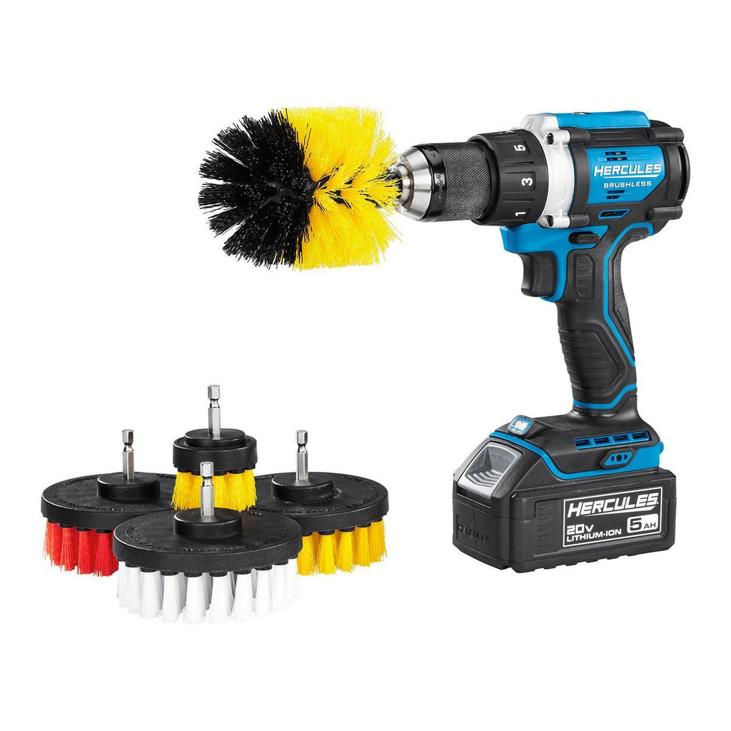 Power Drill Brush Detailing Kit, 5-Piece E576547
