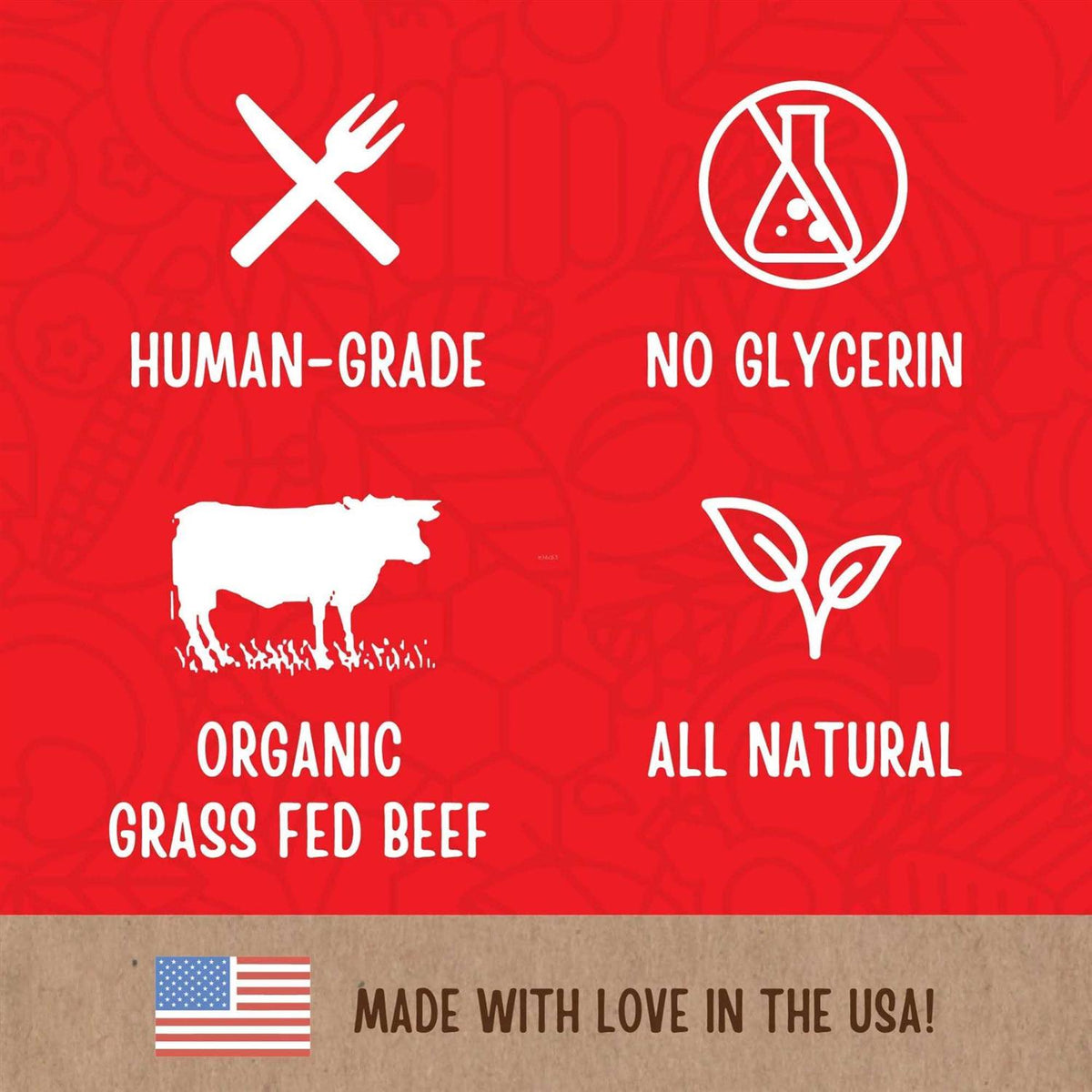 Organic Beef Jerky Dog Treats T5758