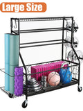 Black Dumbbell Rack Storage Shelves U559