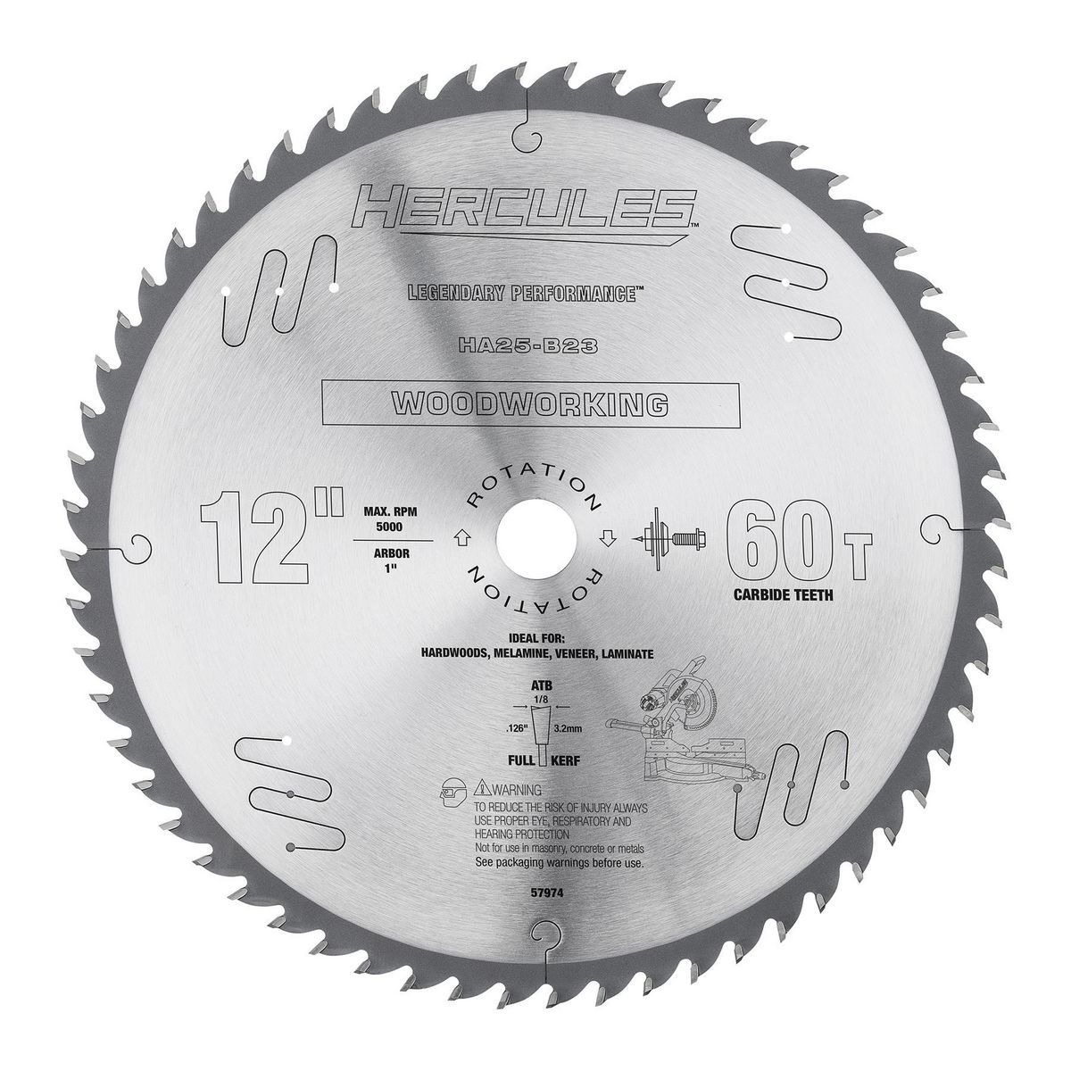 12 in. 60T Circular Saw Blade A950