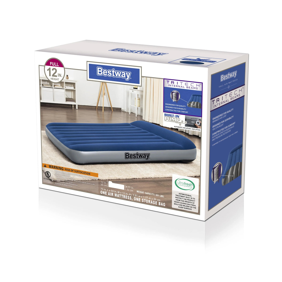 Queen Air Mattress with Built-in Pump M554