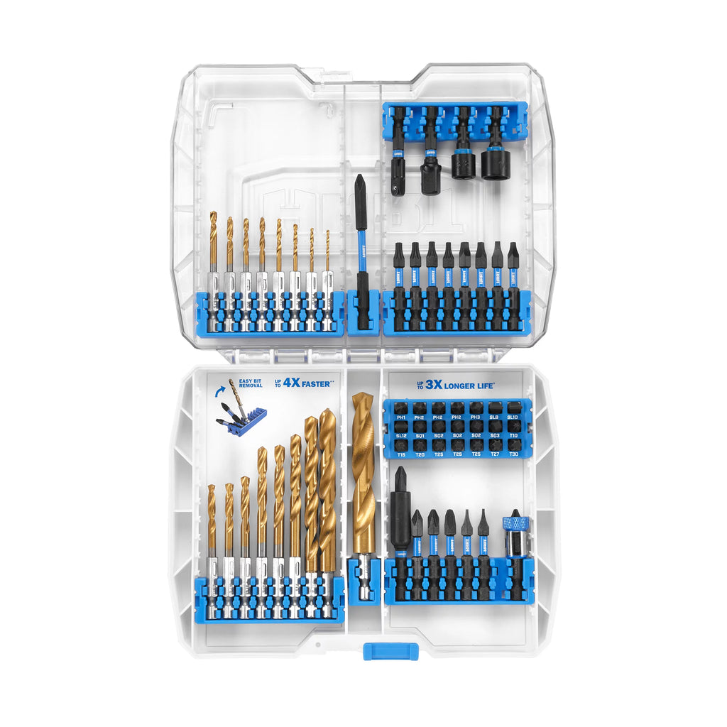 60-Piece Impact Drill & Drive Bit Set with Modular Case A3270
