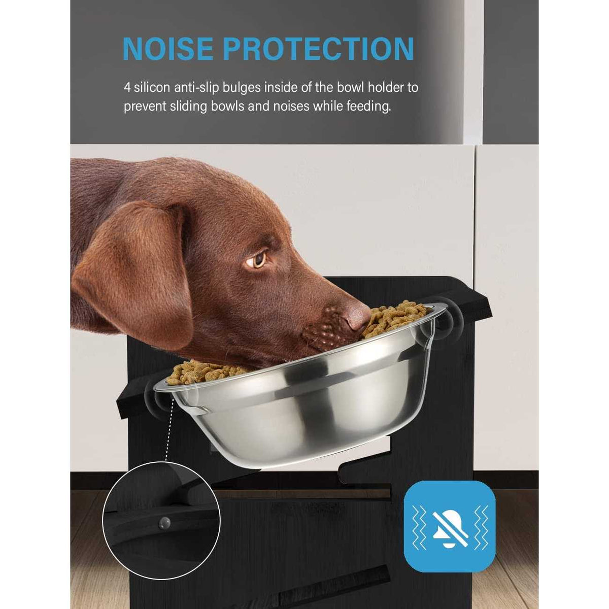 Adjustable Raised Dog Bowls with Stand P931