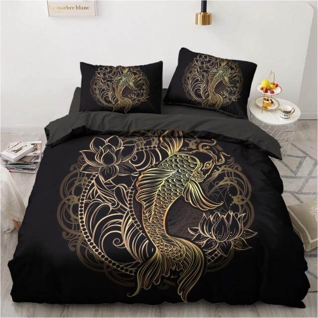 Fish-Print Bedding Set H176