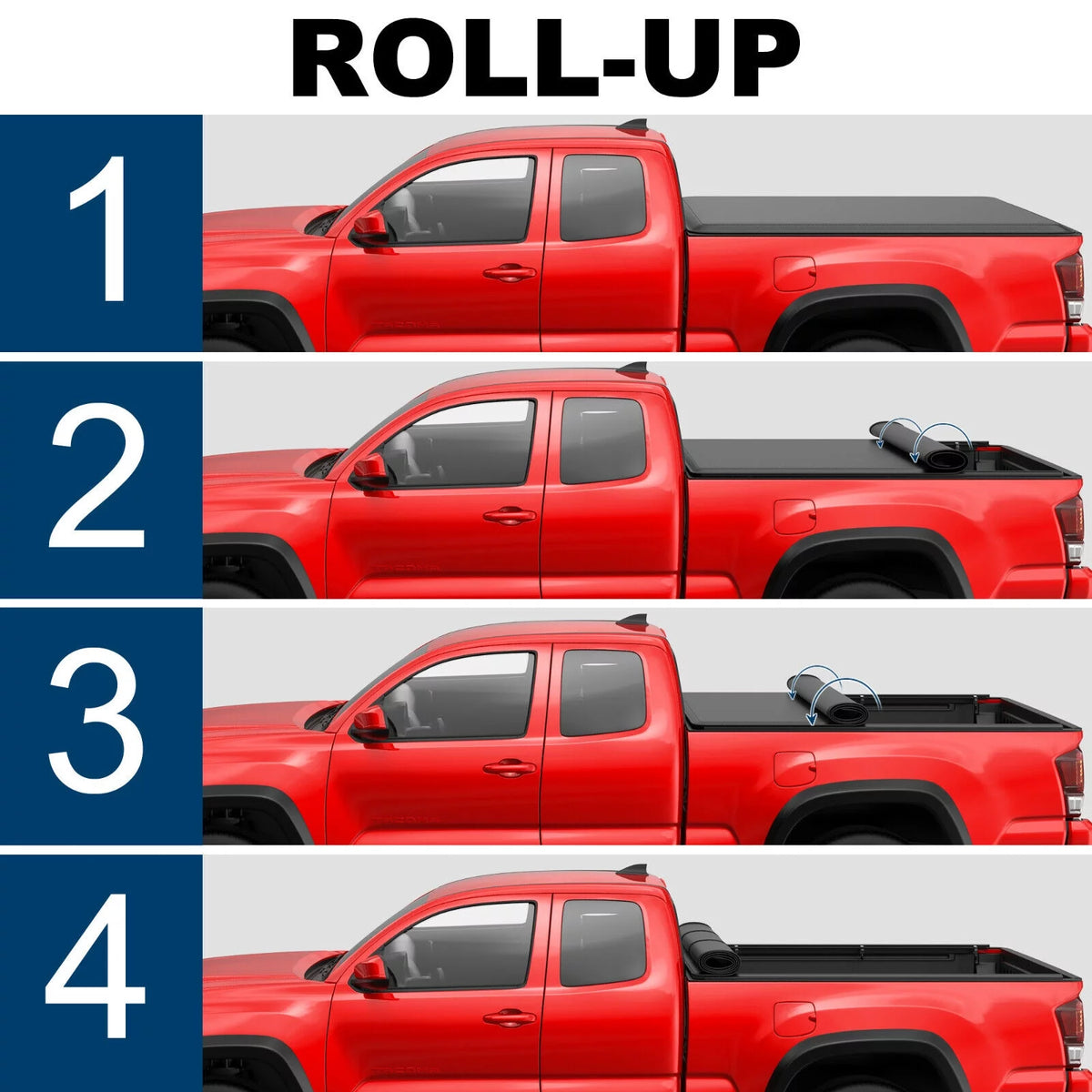 Soft Roll up Truck Bed Tonneau Cover X9445